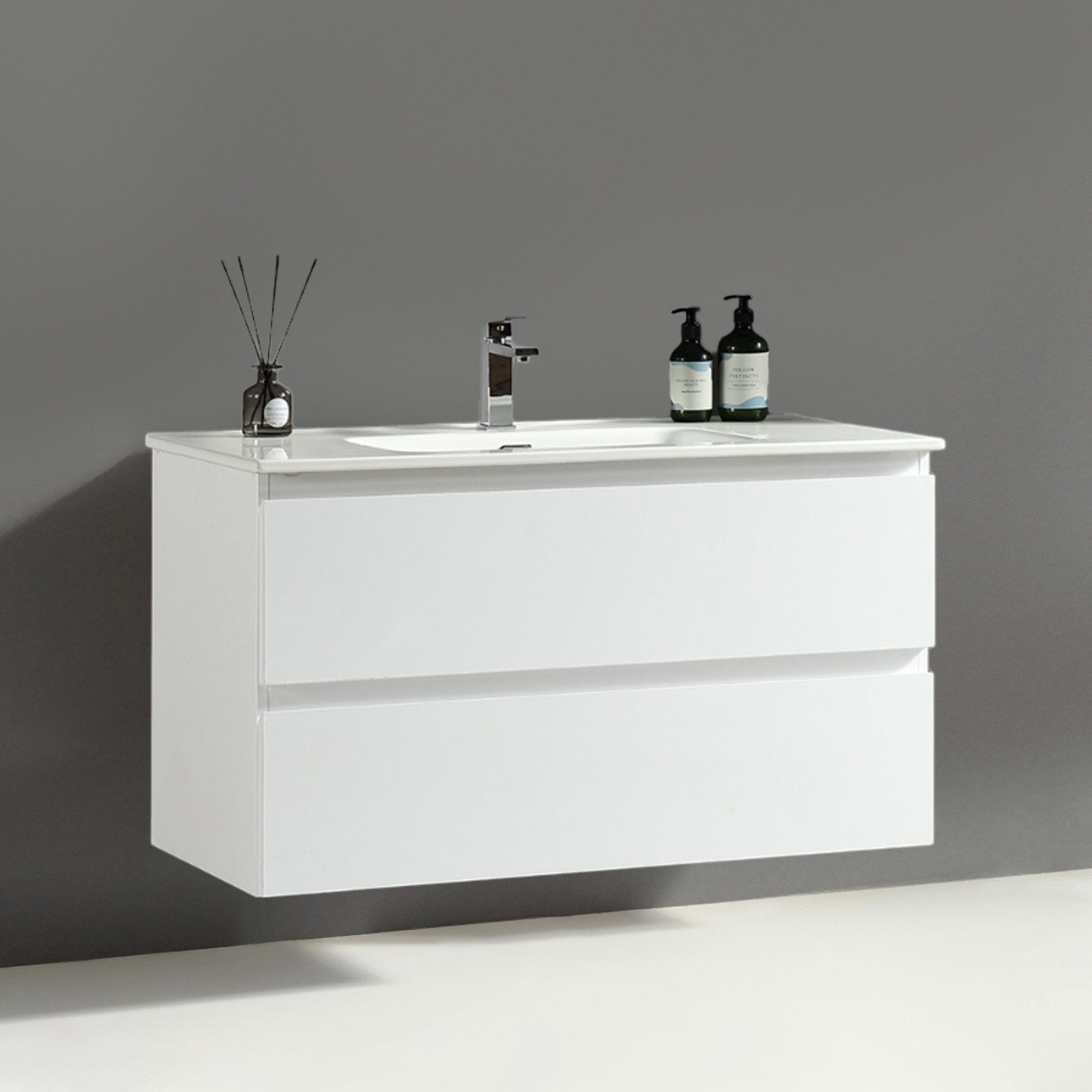 Alpenberger Badmöbel-Set Badezimmermöbel Badezimmer Schrank, (Möbel Farbe W günstig online kaufen