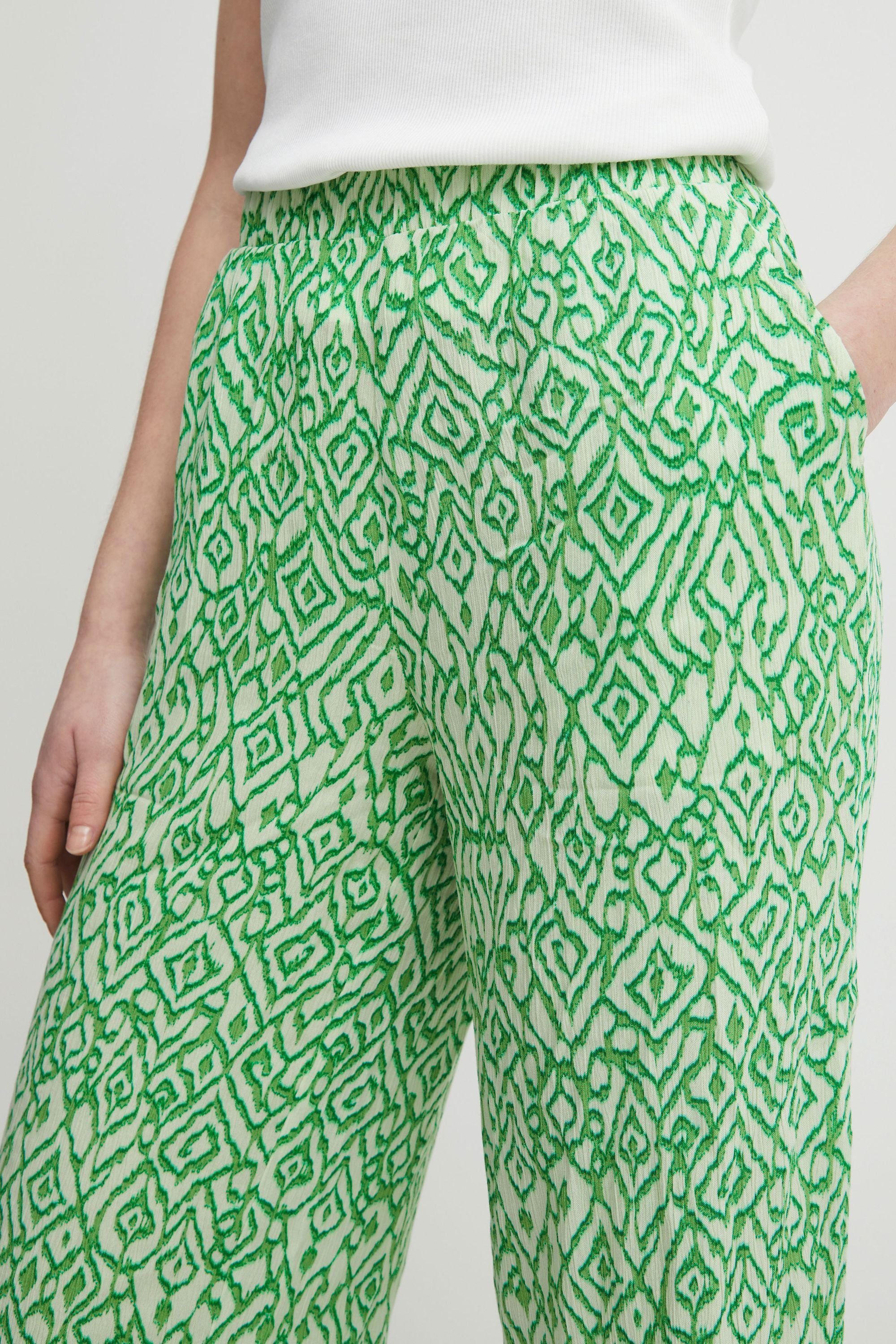 Print PA4 Stoffhose Ikat Greenbriar 20118594 - IHMARRAKECH Ichi (201904)