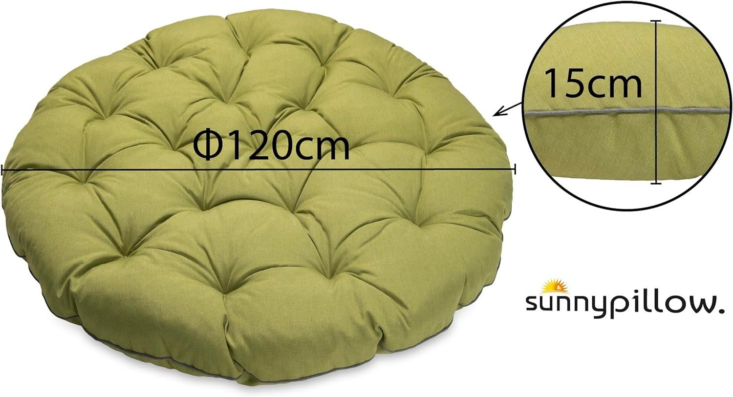 sunnypillow Sesselauflage Polster für Papasansessel, rund günstig online kaufen