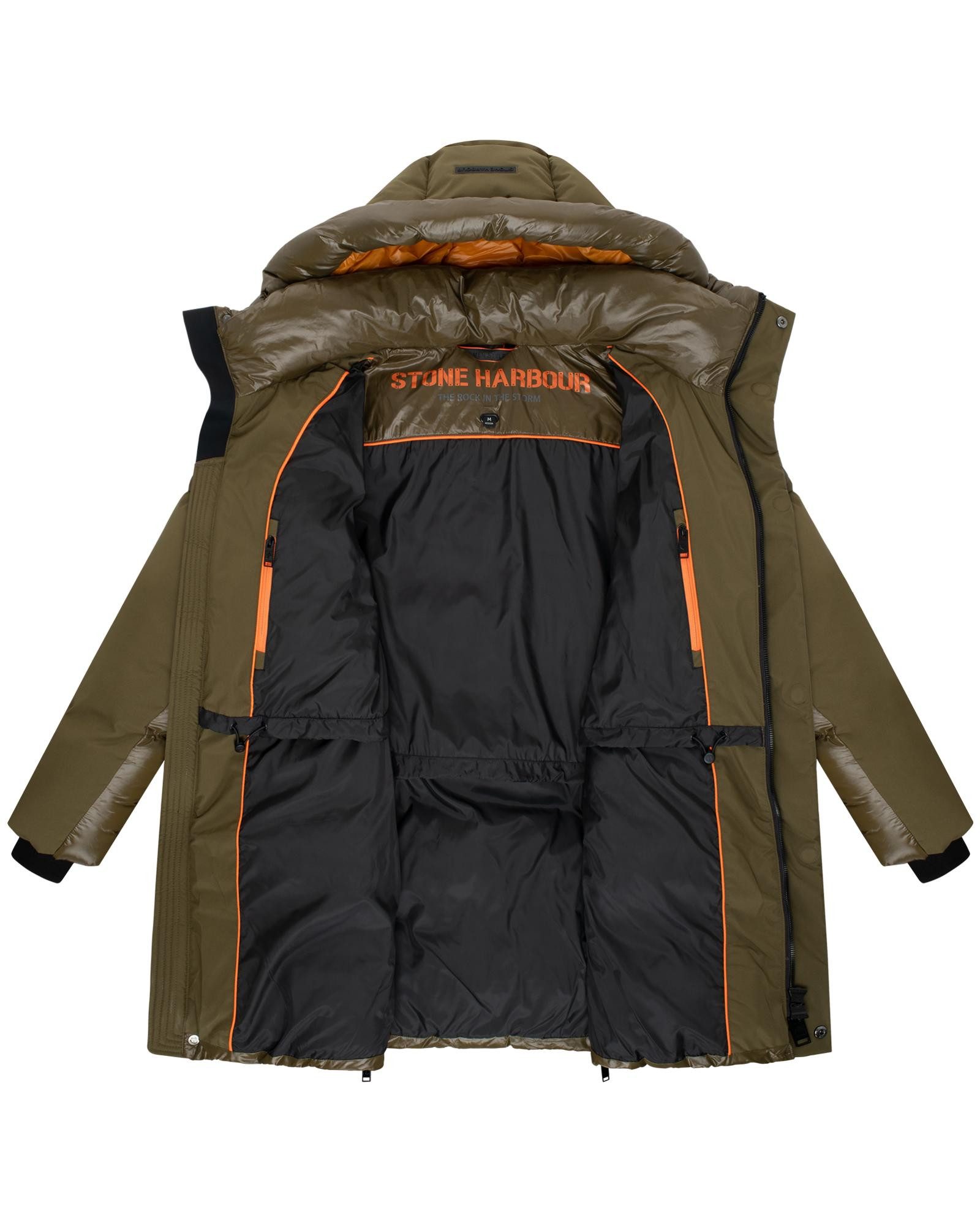 Stone Harbour Kurzmantel Nelioon XX Gesteppter Wintermantel mit Kapuze