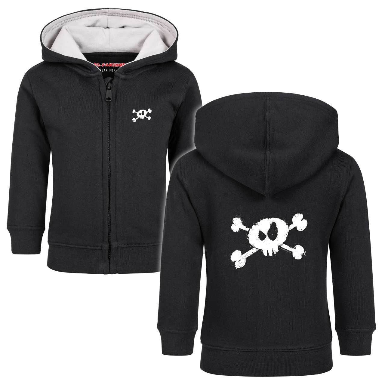 Kapuzensweatjacke mit Splashed Skull Aufdruck für Babys (0–24 M)