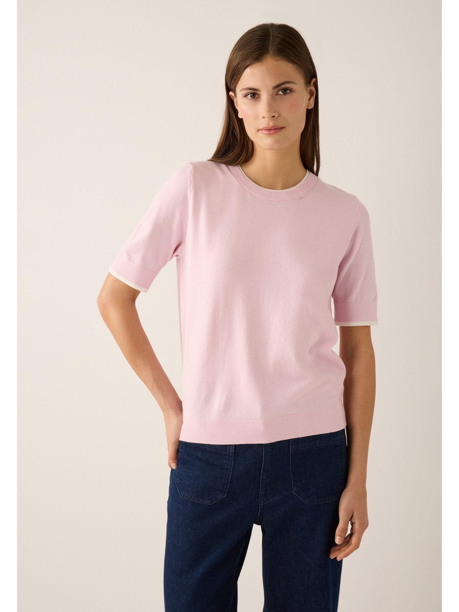 MORE&MORE Strickpullover sportiver Pullover, 1/2 Arm günstig online kaufen