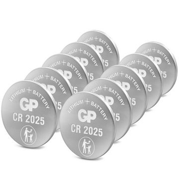 GP Batteries CR2025 GP Lithium Knopfzelle 3V, 5 Stück Batterie, (3 Volt V)
