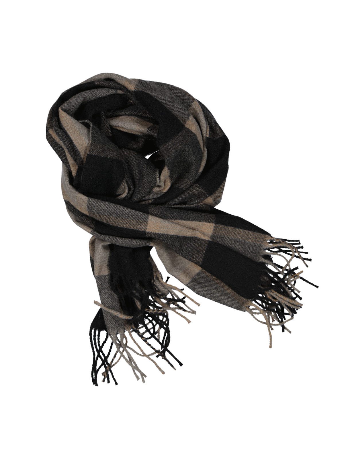 Strickschal Herren Schal gemustert, Granitgrau