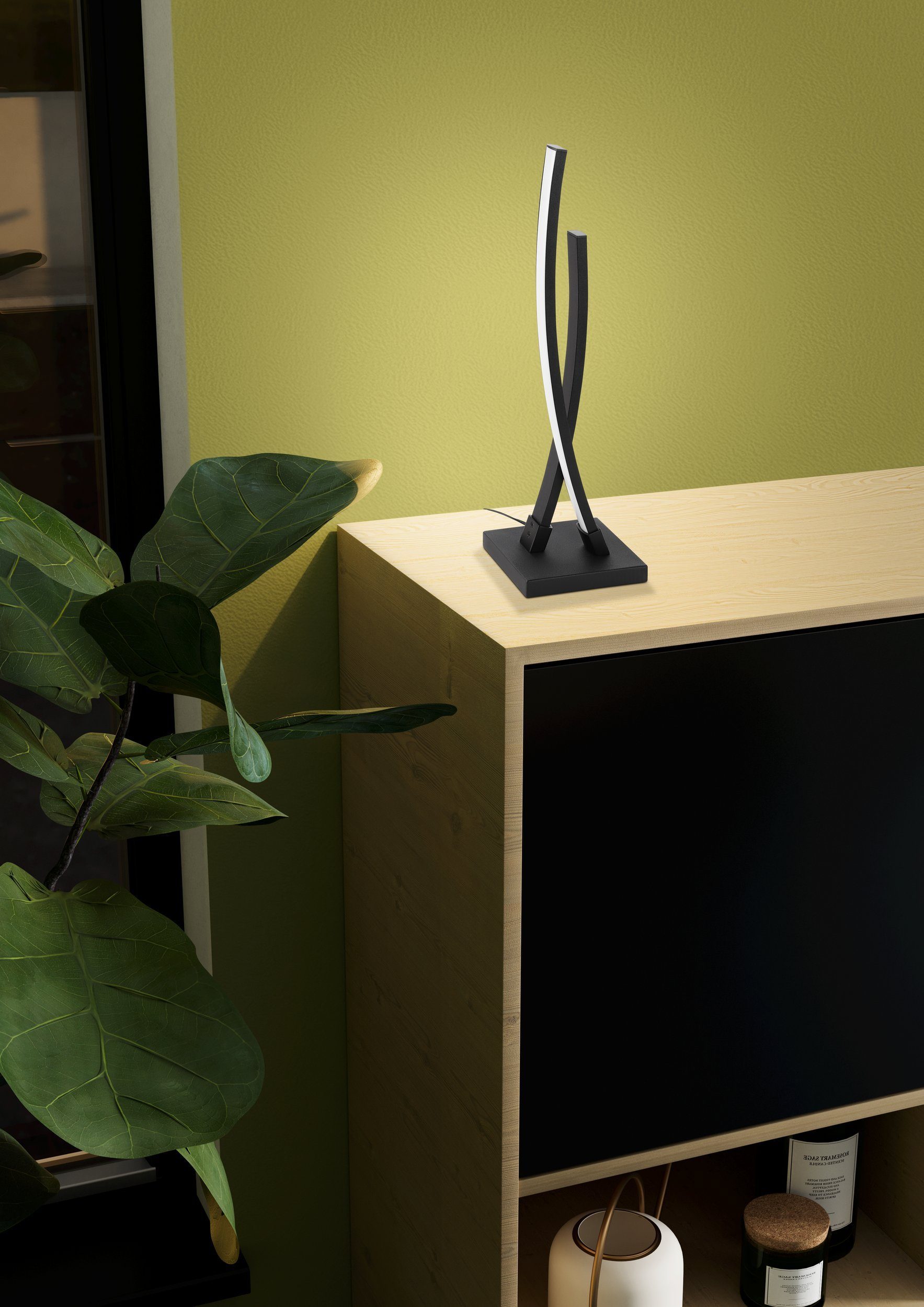 EGLO LED Tischleuchte Alboraya, Leuchtmittel inklusive, LED Tischlampe, min günstig online kaufen