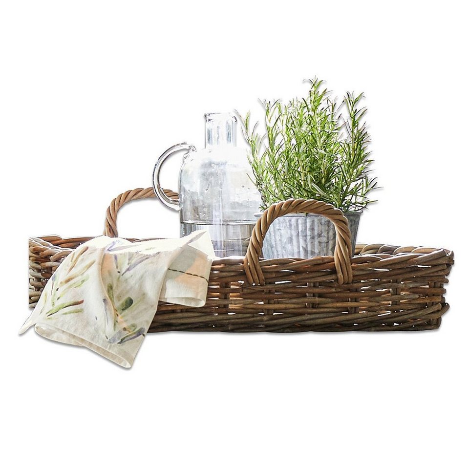Loberon Tablett »Leandale«, Aus Rattan online kaufen | OTTO