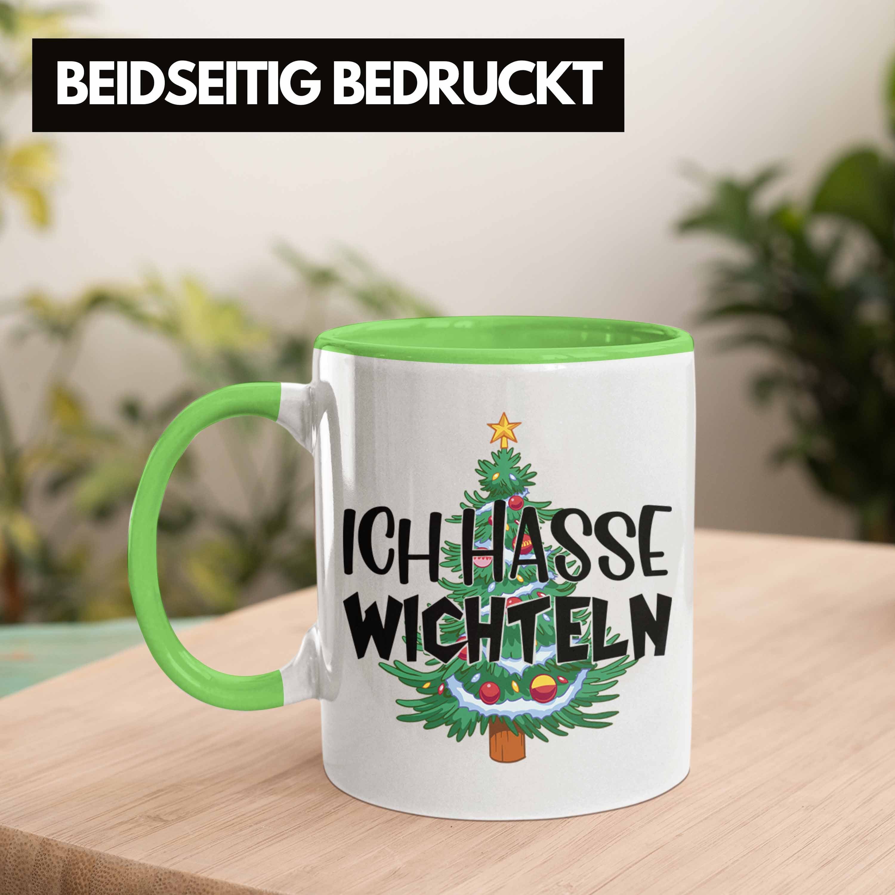 Grün Frauen Trendation Kollegen Geschenk Weihnach Wichteln für Tasse Schrott-Wichtelgeschenk