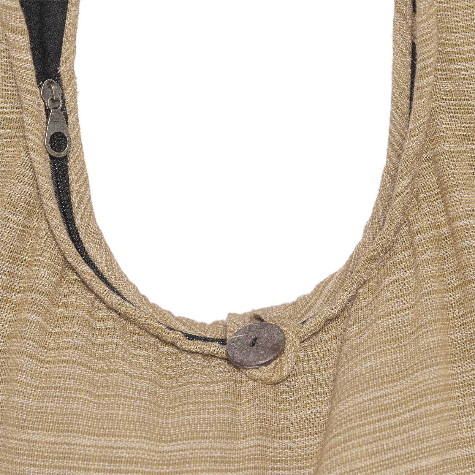 PANASIAM Freizeittasche Schulterbeutel Lini Beuteltasche aus 100% Baumwolle Schultertasche, In 2 Größen auch als Strandtasche Yogatasche oder Handtasche nutzbar