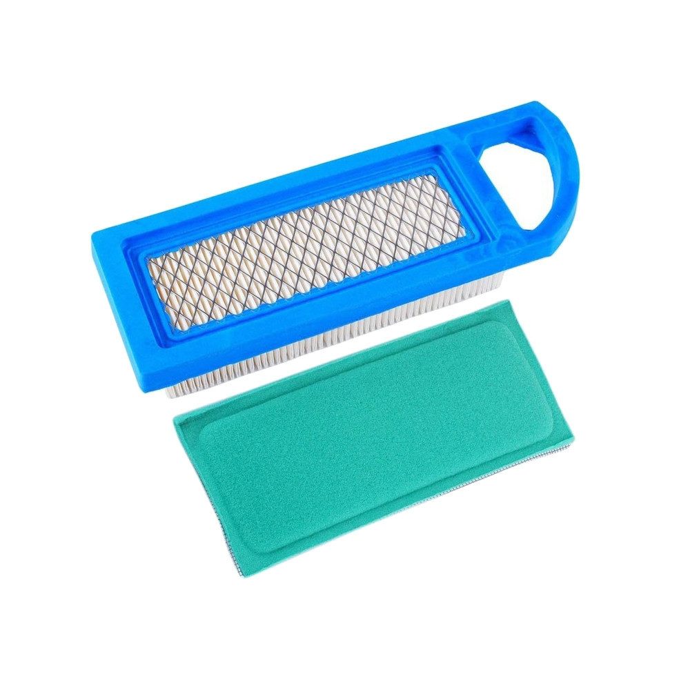 Trade-Shop Ersatzfilter Papierfilter passend für Prime-Line 7-08396-1, Sunbelt B1AF211, Zubehör für Rasenmäher-, Aufsitzmäher-, Rasentraktor-Motoren, inkl. Vorfilter / Maße (Hauptfilter) ca. 225 x 80 x 40 mm
