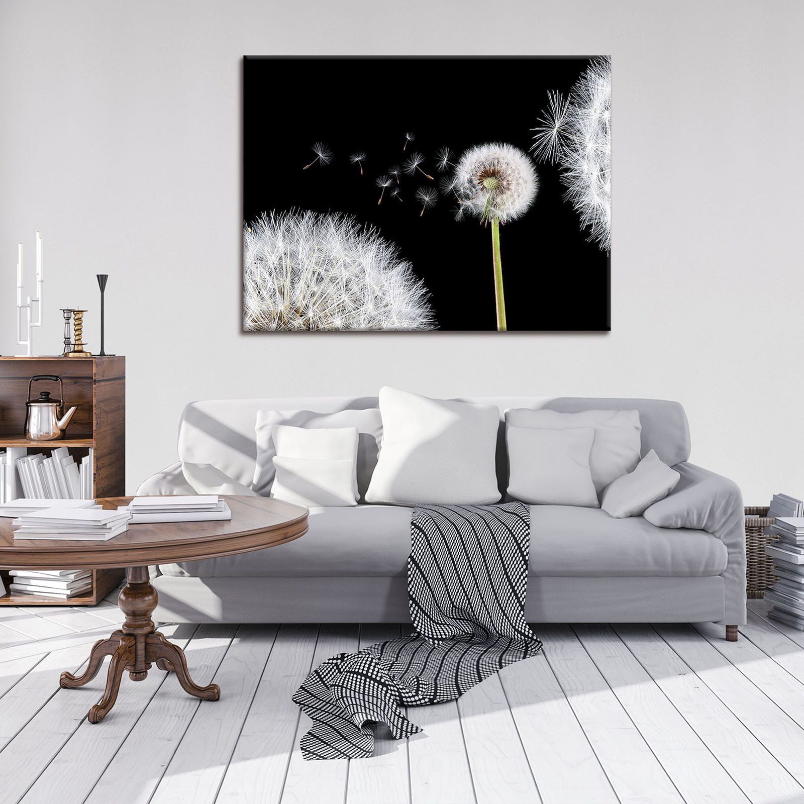 Wallarena Leinwandbild Blumen Schlafzimmer Bilder Wanddekoration günstig online kaufen