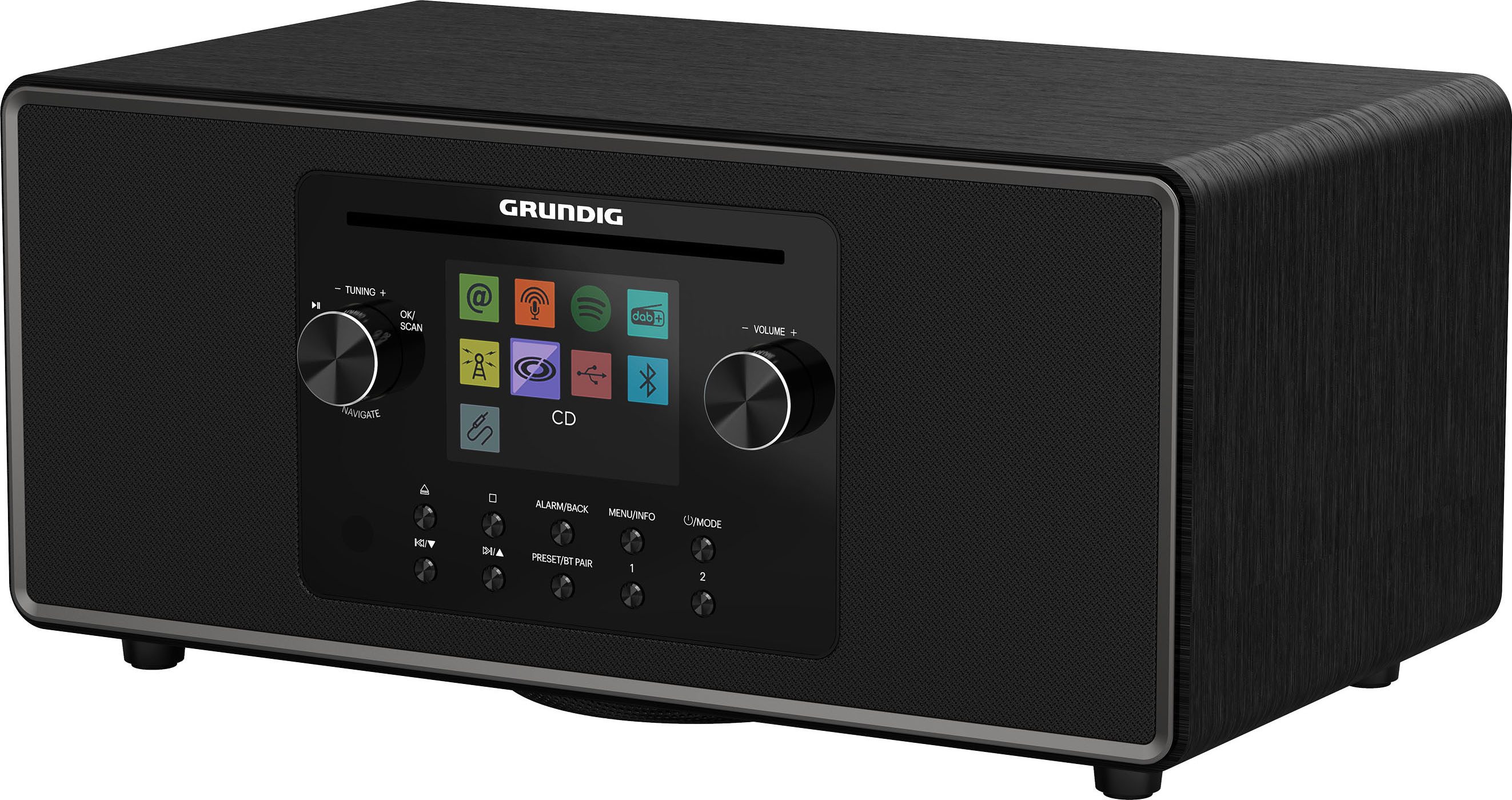 Grundig DTR 7100 2.1 DAB+ WEB CD Internet-Radio (Digitalradio (DAB), FM-Tuner mit RDS, Internetradio, 42 W)