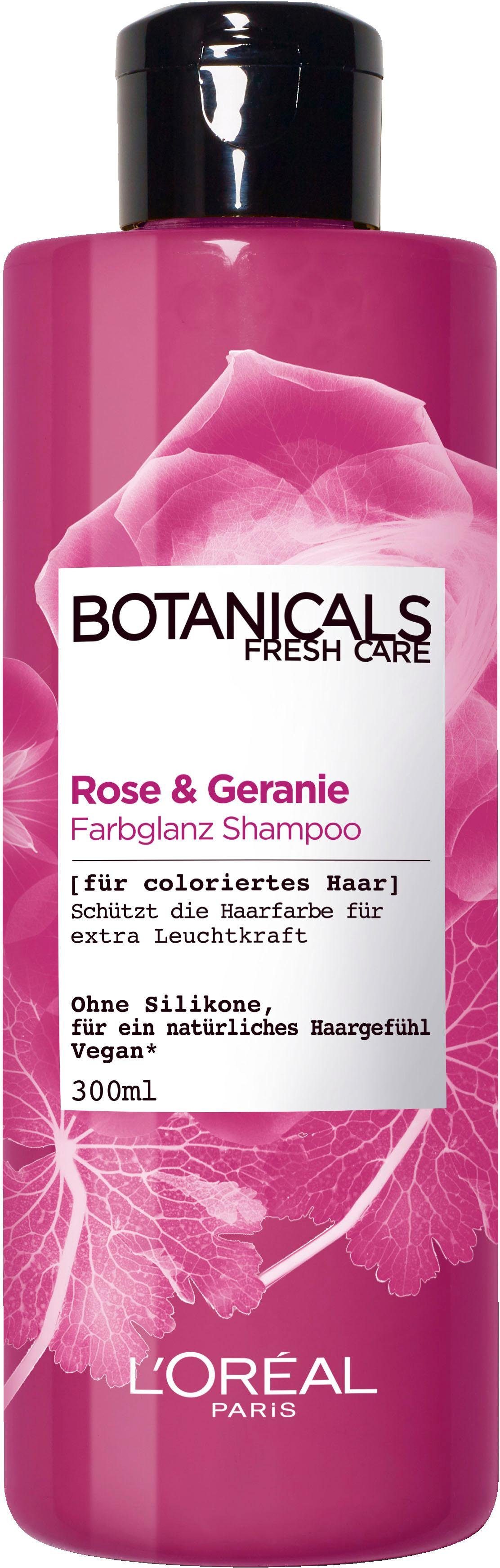 BOTANICALS Haarshampoo »Rose und Geranie«, Farbglanz online kaufen | OTTO