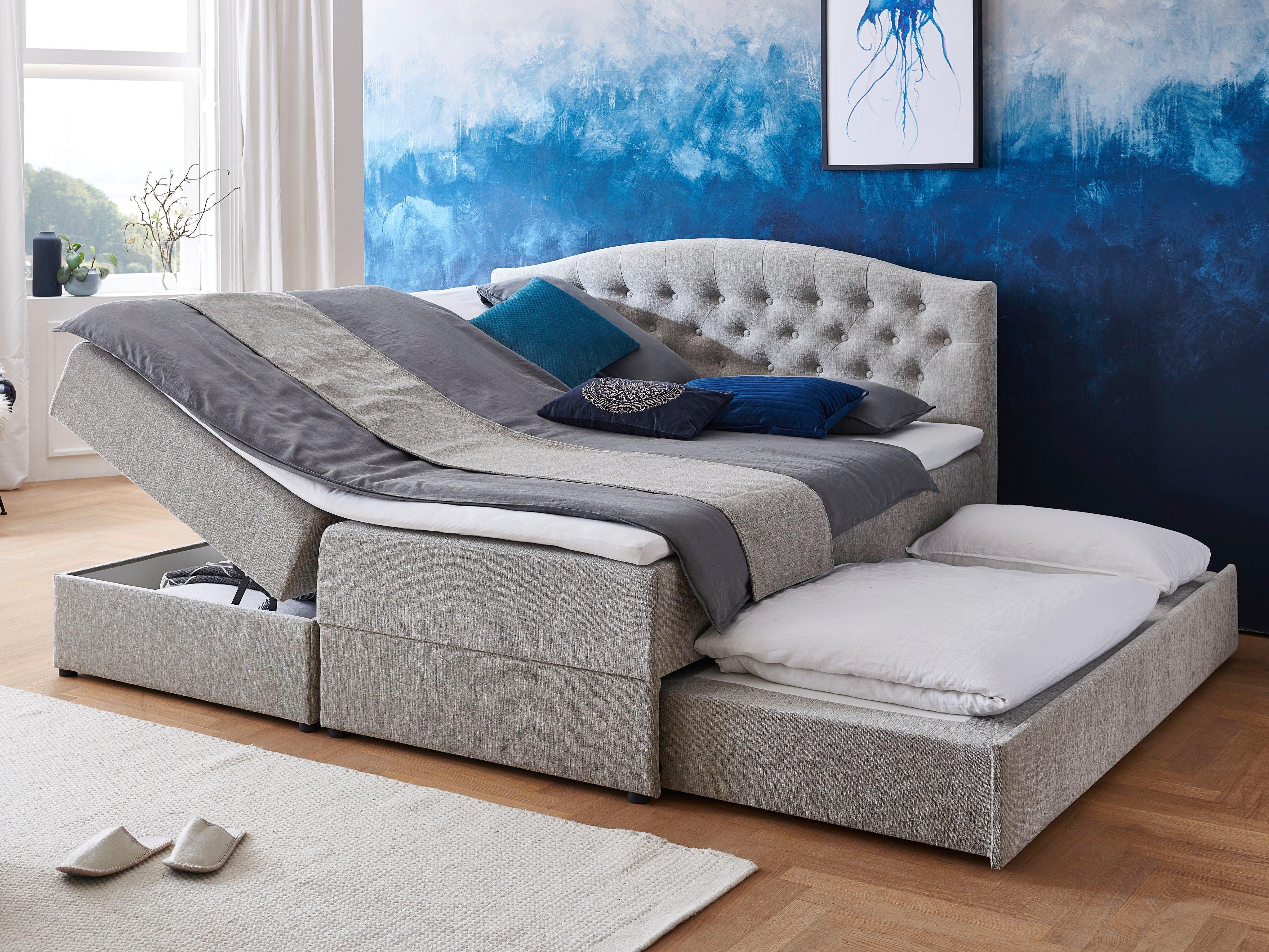 ATLANTIC home collection Boxspringbett, mit Topper ...