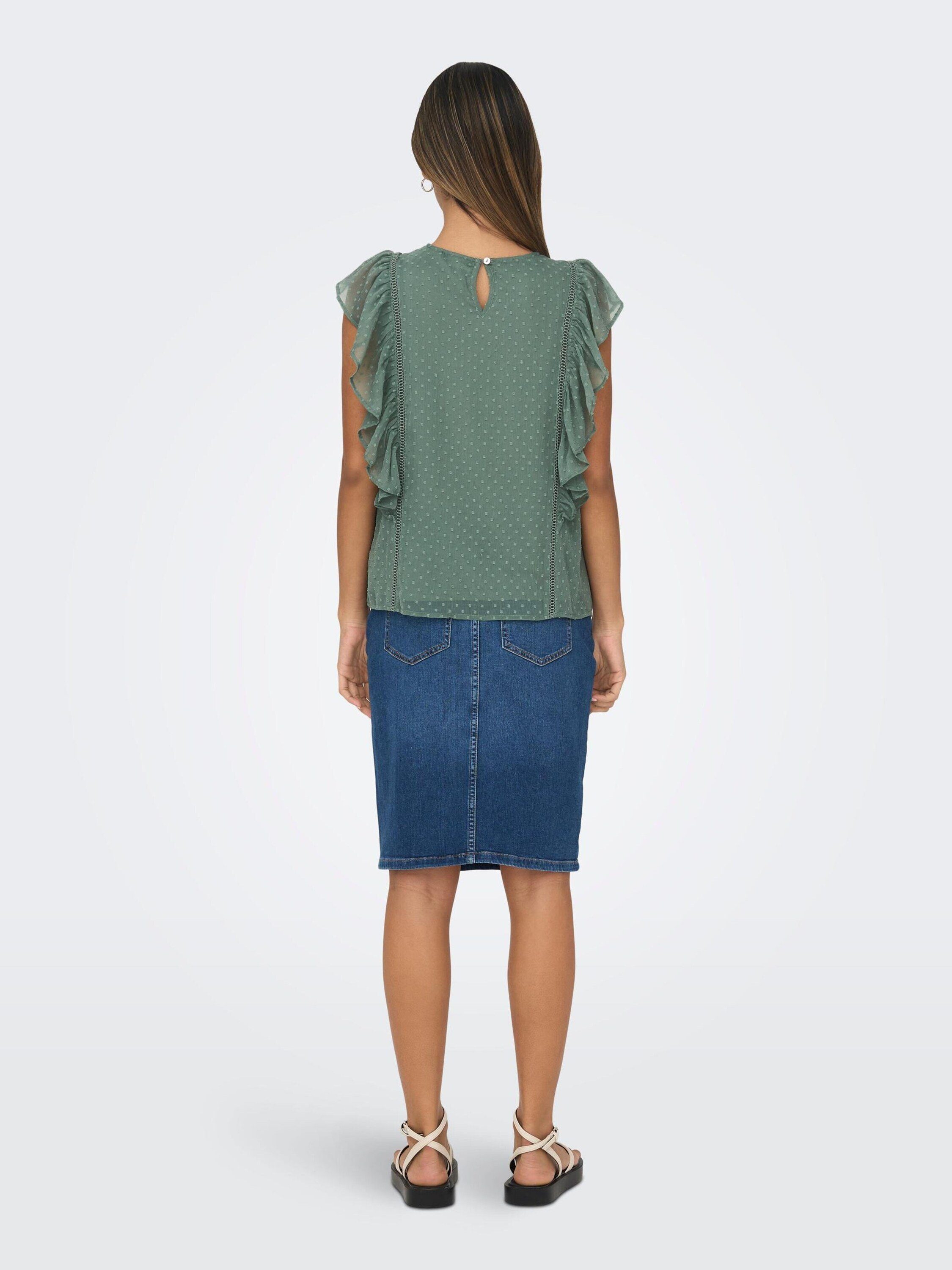 JDY Blusentop SOUL (1-tlg) Lochmuster