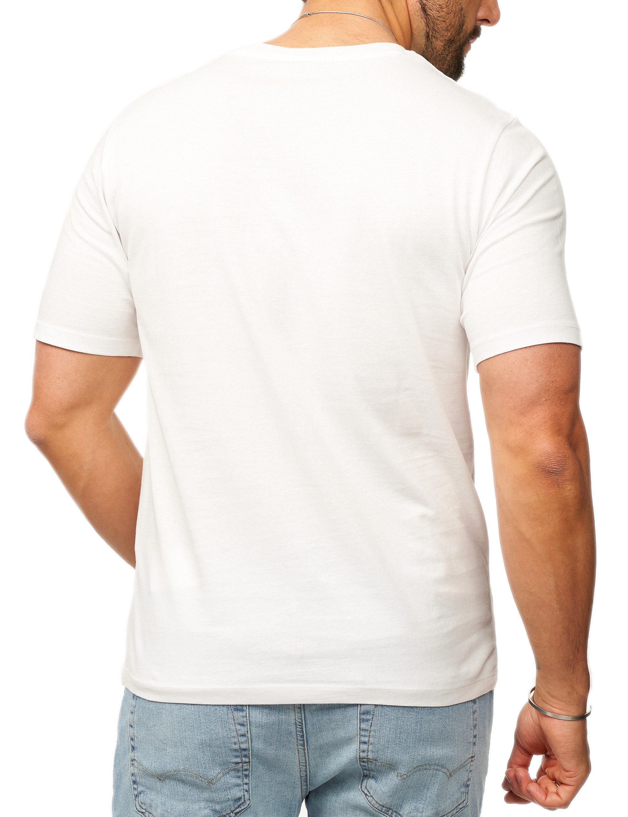 Jack & Jones T-Shirt INFINITY JXJ TEE CREW NECK MIT RUNDHALSAUSSCHNITT Kurzarm Shirt aus 100% Baumwolle mit Logo Details für Herren – Bild 5 von 5