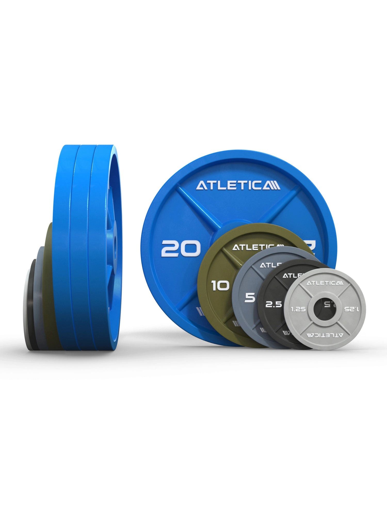 ATLETICA Hantelscheiben Color Iron Plates SET, 117.5kg