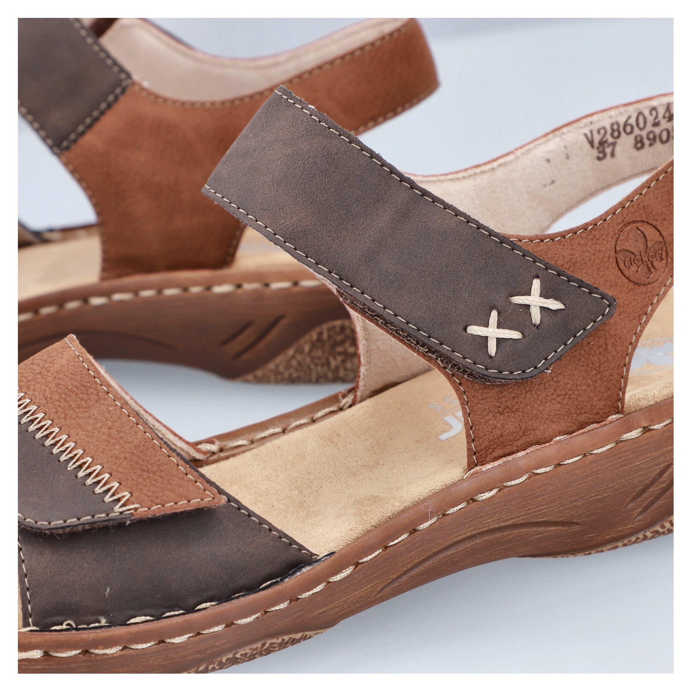 Rieker Sandale Riemchensandale, Sommerschuh, Sandalette, Klettschuh günstig online kaufen