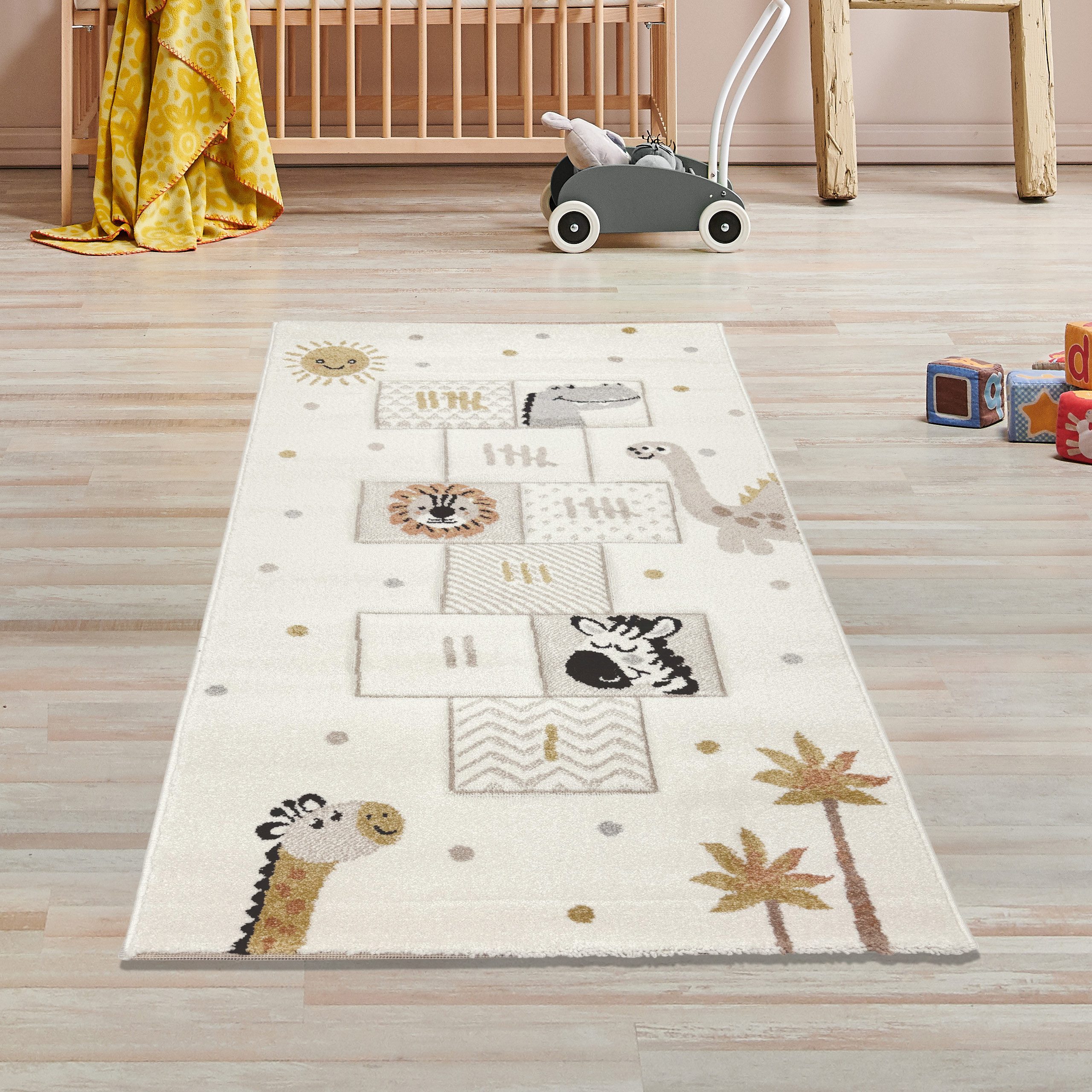 TeppichHome24 Kinderteppich Kinderteppich mit Hüpfspiel & günstig online kaufen