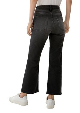 s.Oliver 7/8-Jeans Cropped-Jeans Flared / Slim Fit / High Rise / Flared Leg Waschung