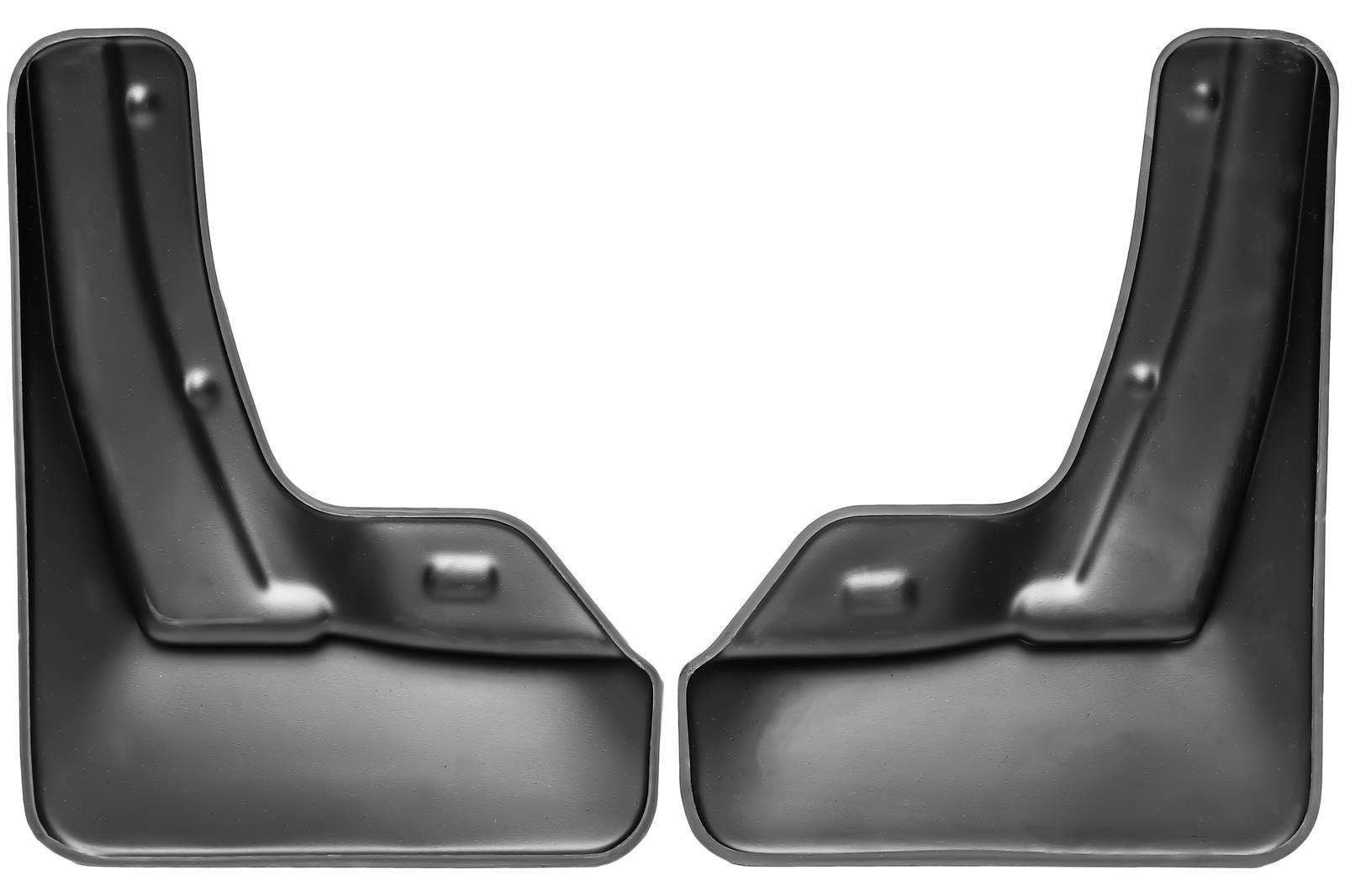 RECAMBO Kfz-Schmutzfänger Set hinten für VW Tiguan II, R-LINE, AD1, ab 2016-, passgenau, 2-tlg., Spritzschutz, TPE - Kunststoff-Gummi, Flexibel, stoß-und bruchfest