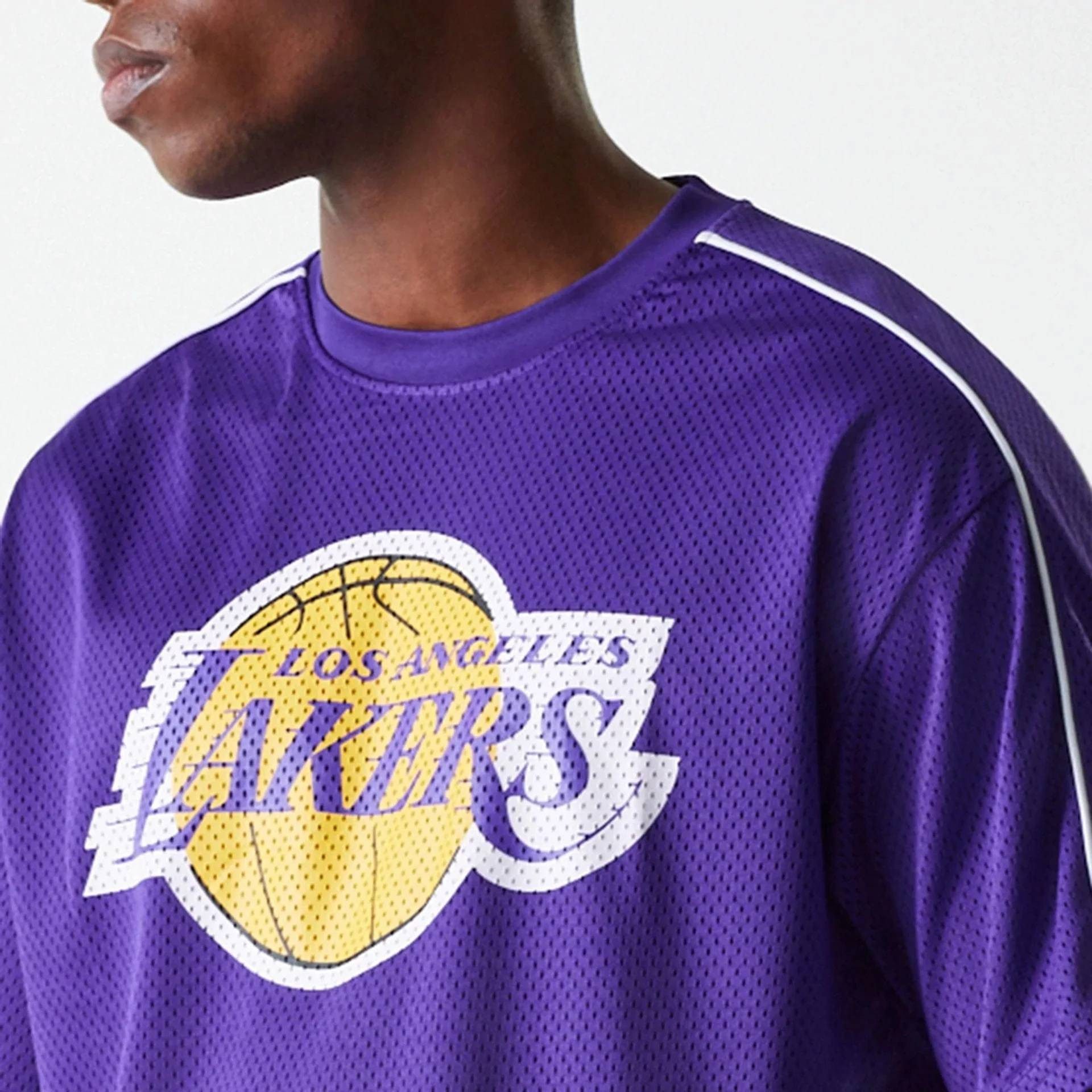 New Era T-Shirt Shirt New Era NBA Mesh Tee Los Angeles Lakers