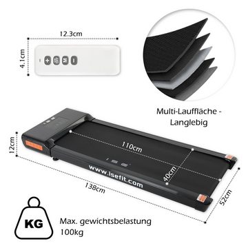 ISE Laufband ISE elektrisches Laufband Walking pad 1-6 km/h, Ultraschlank, SY-A144