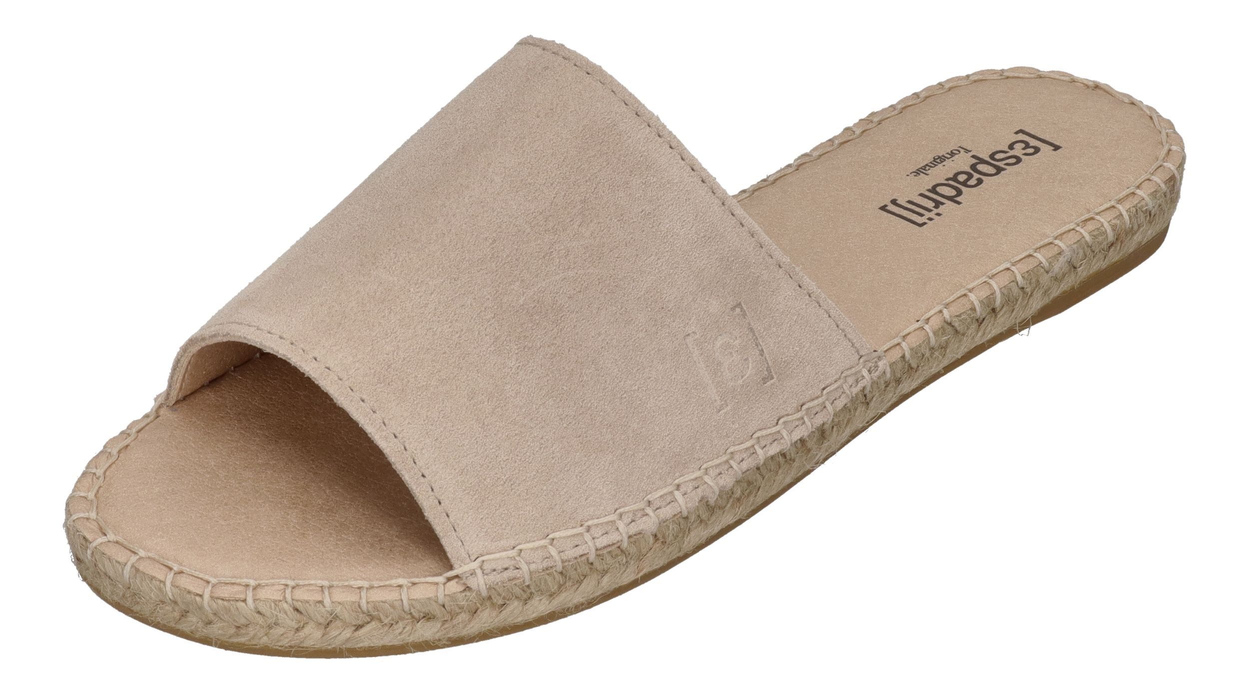 espadrij l´originale PLAGE VELOUR Pantolette Beige günstig online kaufen