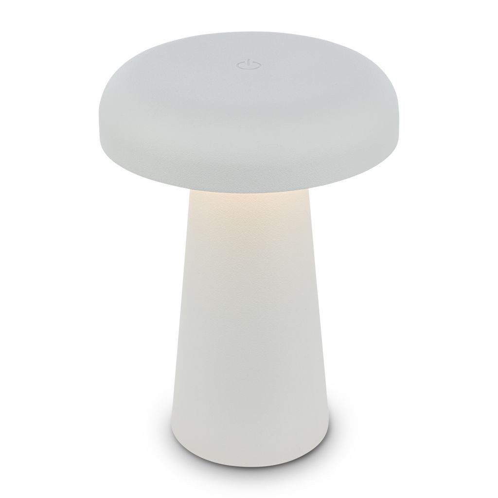 Briloner Leuchten Tischleuchte, LED wechselbar, 3000K - Warmweiß, 12x17 cm, Akku tauschbar, Indoor/Outdoor, Wohnzimmer, Flur, Balkon