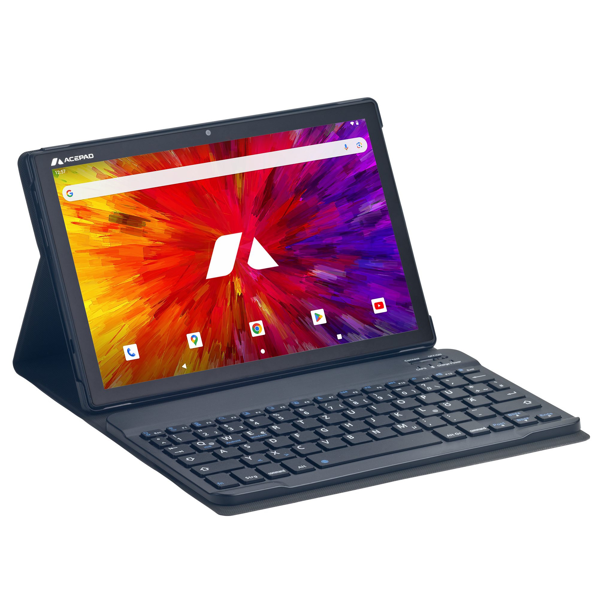 Acepad A131T Tablet mit Tastatur, LTE+WLAN, Performance T616 Prozessor Tablet (10,1", 128 GB, Android, 4G (LTE), Octa-Core, 10", WiFi, mit Bluetooth-Tastatur "FIX)