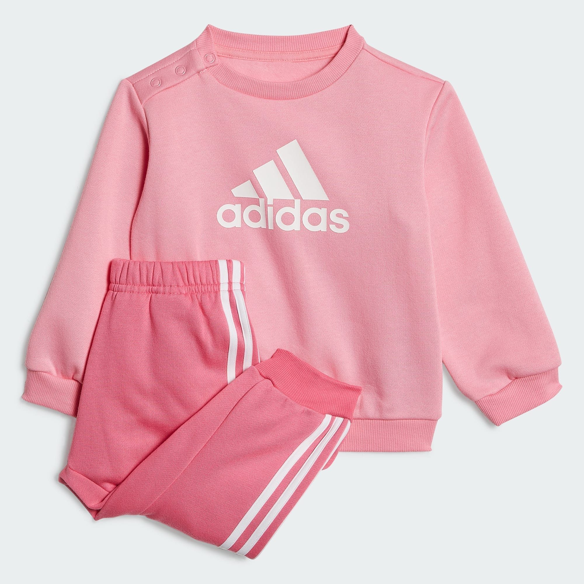 White OF SPORT adidas Pink BADGE / Bliss Trainingsanzug Sportswear JOGGINGANZUG