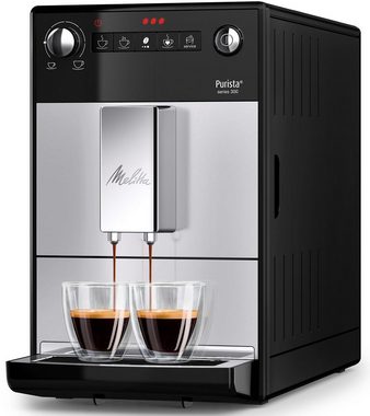 Melitta Kaffeevollautomat Purista® F230-101, silber/schwarz, Lieblingskaffee-Funktion, kompakt & extra leise
