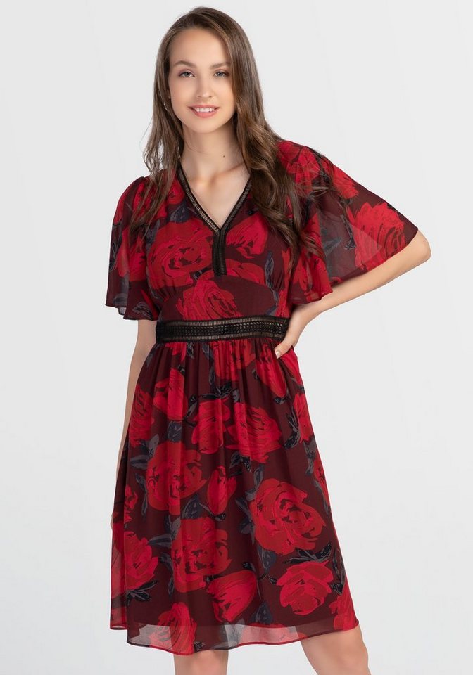 Apart Chiffonkleid Apart Chiffonkleid