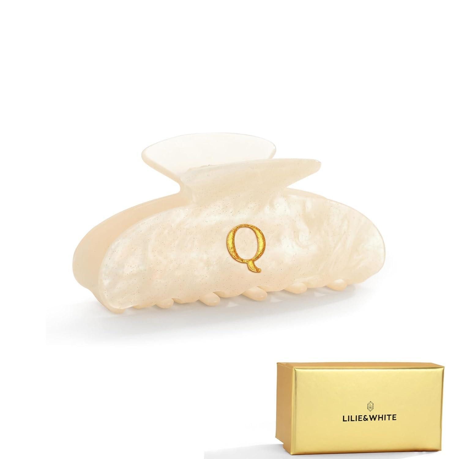 LuxusKollektion Haarklammer Haarklammer Damen Perlmuttoptik Accessoire Anlass 1 stück (1er Pack) Q