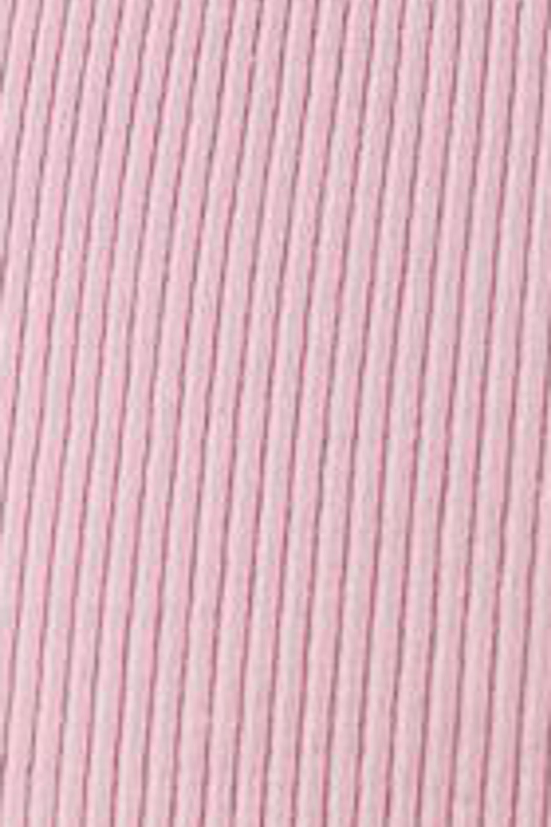 Next Langarmshirt Flower Langärmeliges (1-tlg) Feinripp-Shirt Smile Pink