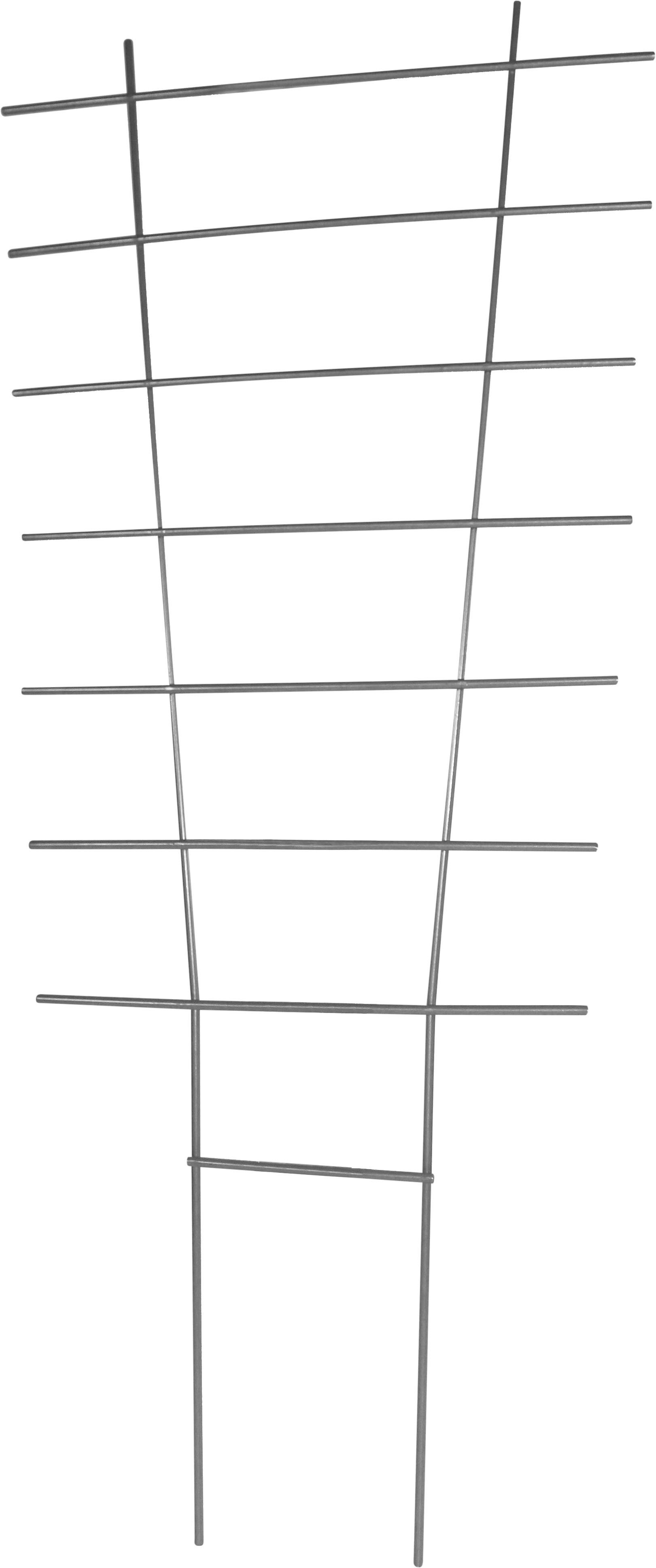 Windhager Rankgitter für hochwachsende Topfpflanzen, Blumenstütze aus Metall, 1 St., Gitterspalier erhältlich in 44 x 24 cm oder 77 x 34 cm, silber