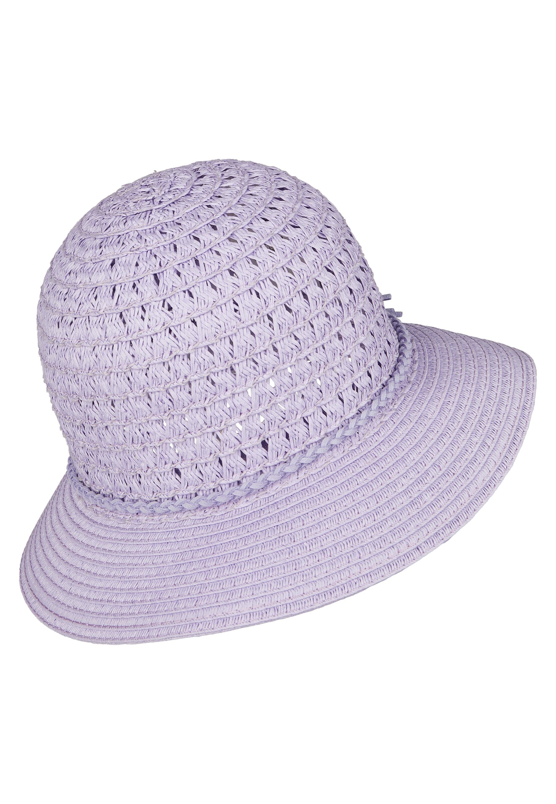 Sterntaler® Schirmmütze Strohhut flieder (1-St) günstig online kaufen