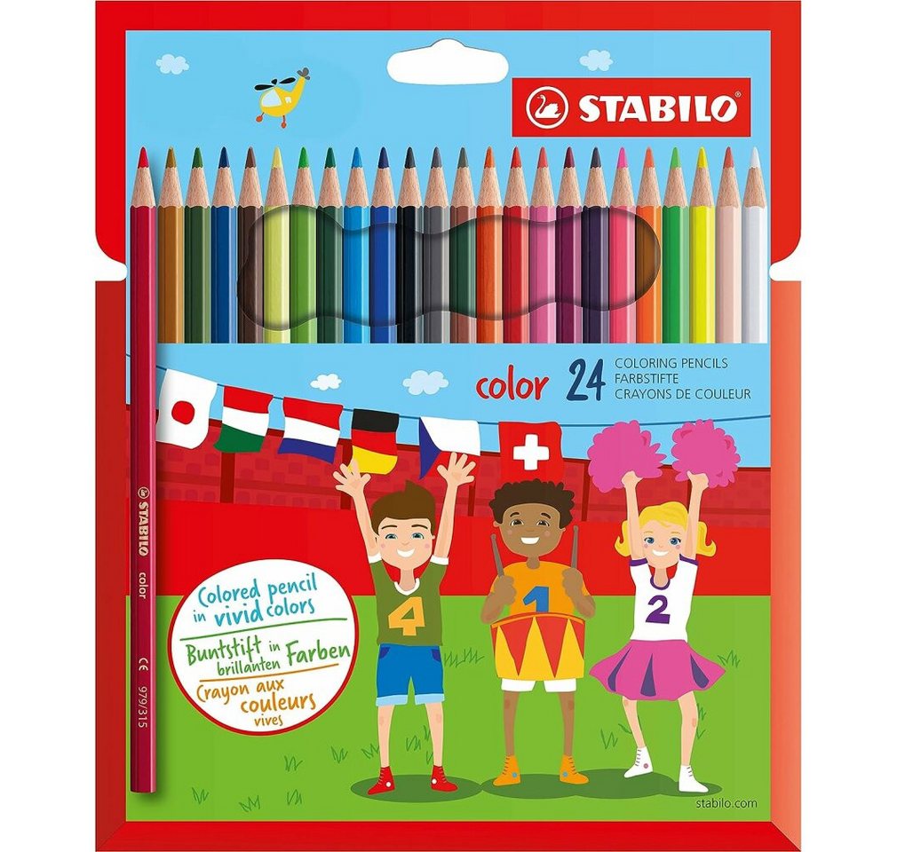 STABILO Buntstift 24 color Buntstifte farbsortiert