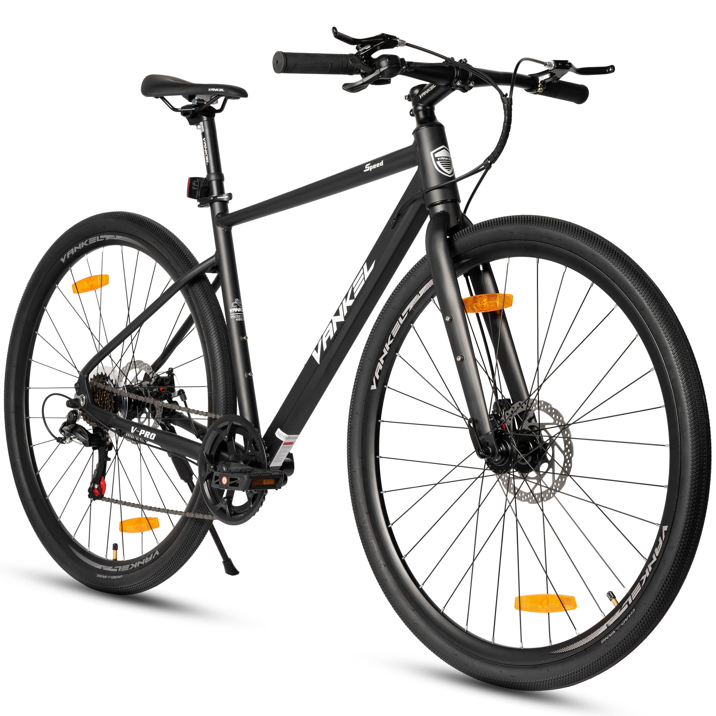 Vankel Mountainbike 28 Zoll Mountainbike Damen Herren mit Shimano & Scheibenbremsen, 7 Gang Shimano RD-TZ500 Schaltwerk, Kettenschaltung, Geeignet für Damen und Herren mit einer Körpergröße von 170–185 cm