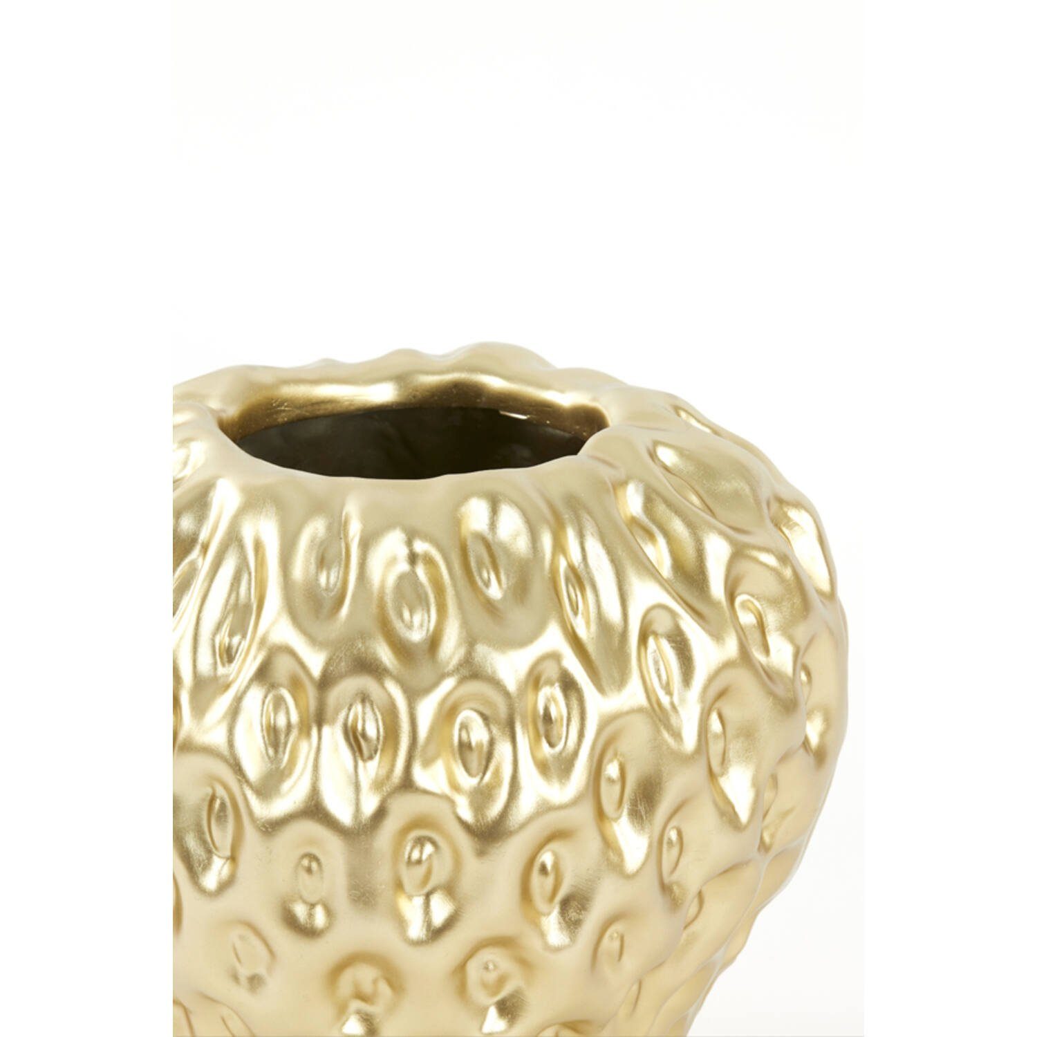 Living STRAWBERRY gold cm Dekovase & Light 35x34x33 Living Light & Vase matt von