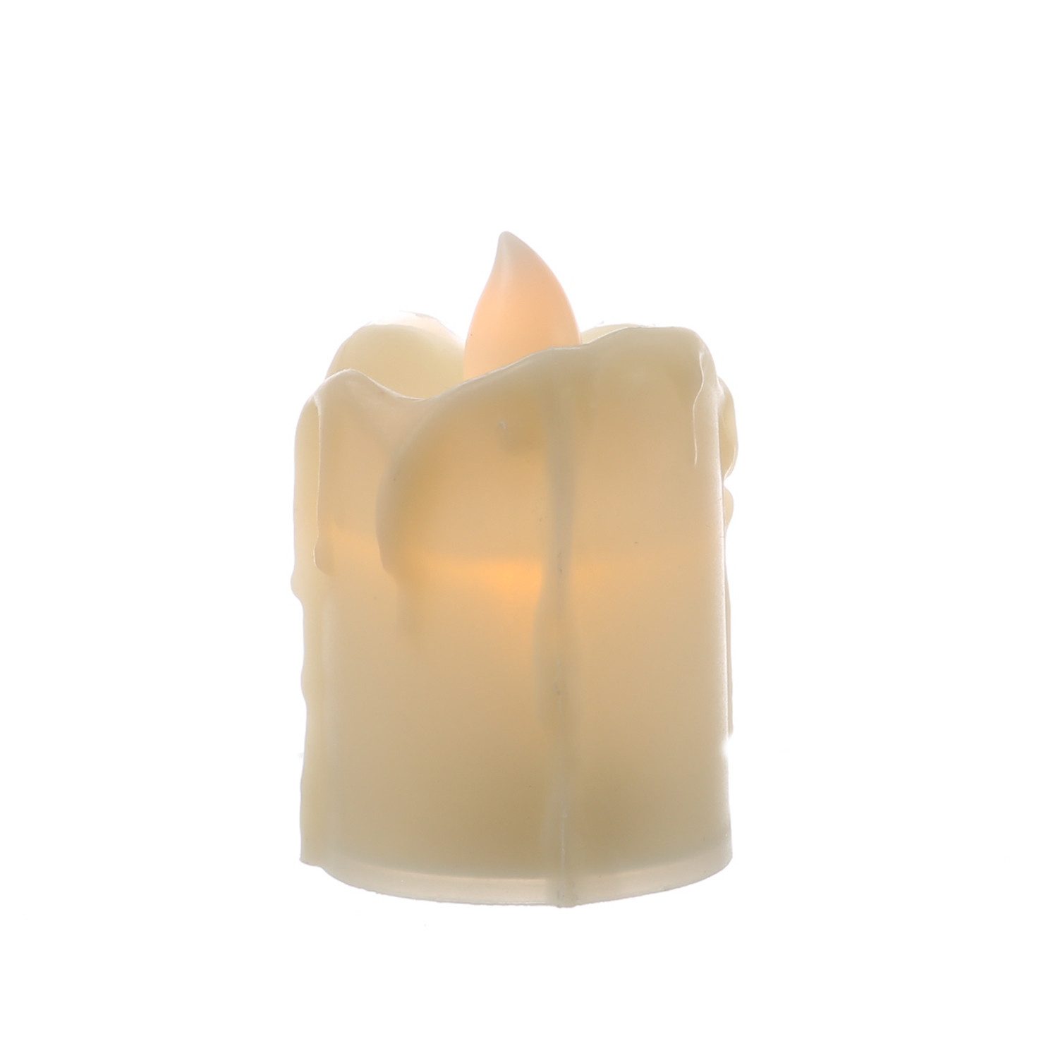 MARELIDA LED-Kerze LED Mini Kerze gelb flackernd für Laterne H: 6cm inkl. Batterien beige, LED Classic, gelb