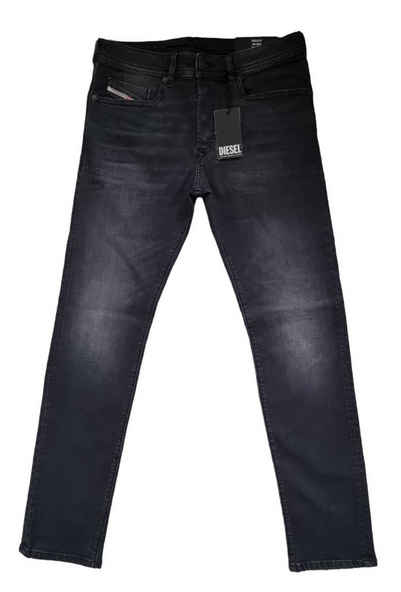Diesel Tapered-fit-Jeans Buster-X RM063 (Tapered, Dunkelgrau l Grau) Stretch, 5 Pocket Style