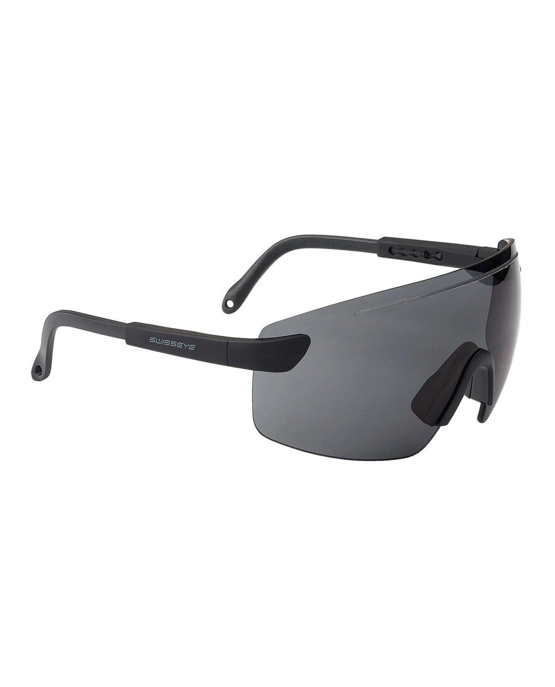 SWISS EYE® Sonnenbrille SwissEye Defence Rubber Black, Smoke