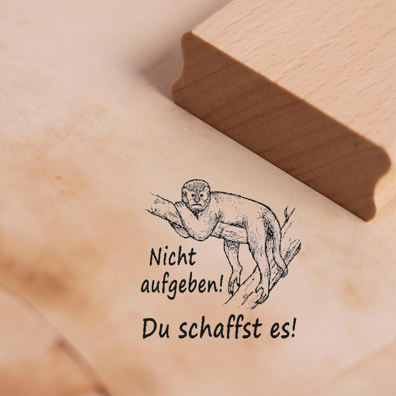 Dekolando Stempel Lehrerstempel Affe im Set - 3 Motivstempel Affen mit Spruch, Schulstempel 3er Set