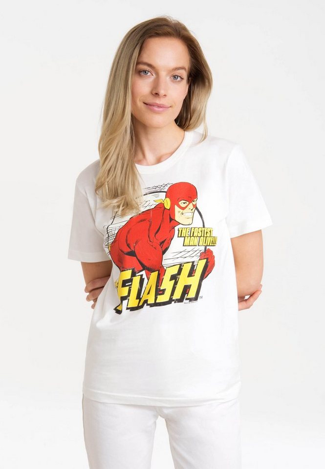 LOGOSHIRT T-Shirt DC Comics - Flash, Fastest Man Alive mit lizenziertem  Print