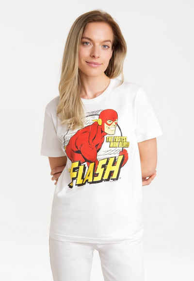 LOGOSHIRT T-Shirt DC Comics - Flash, Fastest Man Alive mit lizenziertem Print
