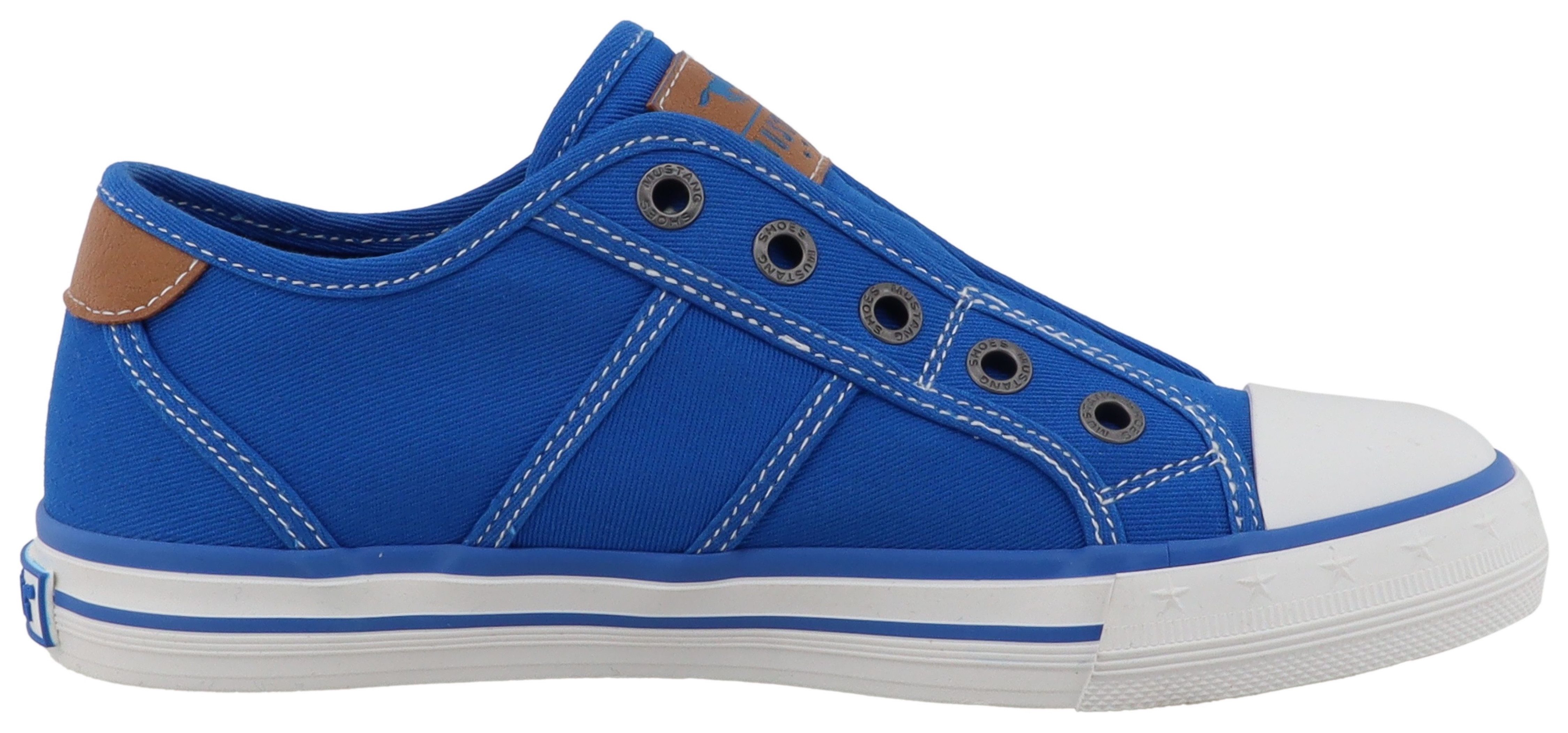 Mustang Shoes Gaspare Slip-On Sneaker Freizeitschuh, Slipper, Halbschuh mit Kontrastnähten – Bild 4 von 5