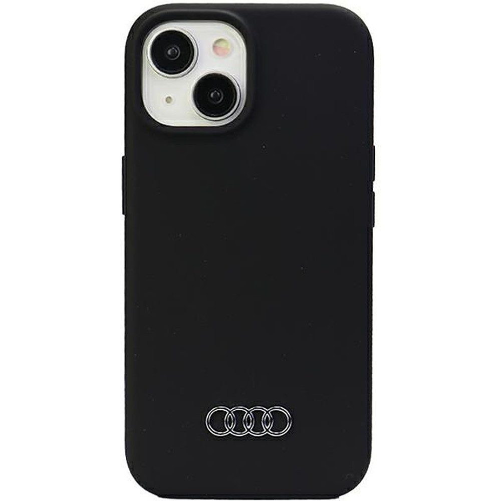 Audi Handyhülle Silikonhülle Schutzhülle Smartphonehülle 6.7, Metall-Logo, Mikrofaserfutter, rutschfest