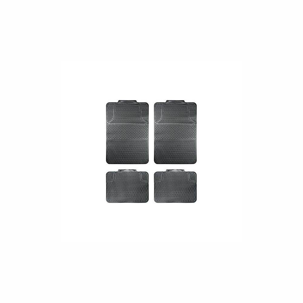 Bigbuy Auto-Fußmatte Schwarz CS6 Auto-Fußmatte 4 teilig Universal