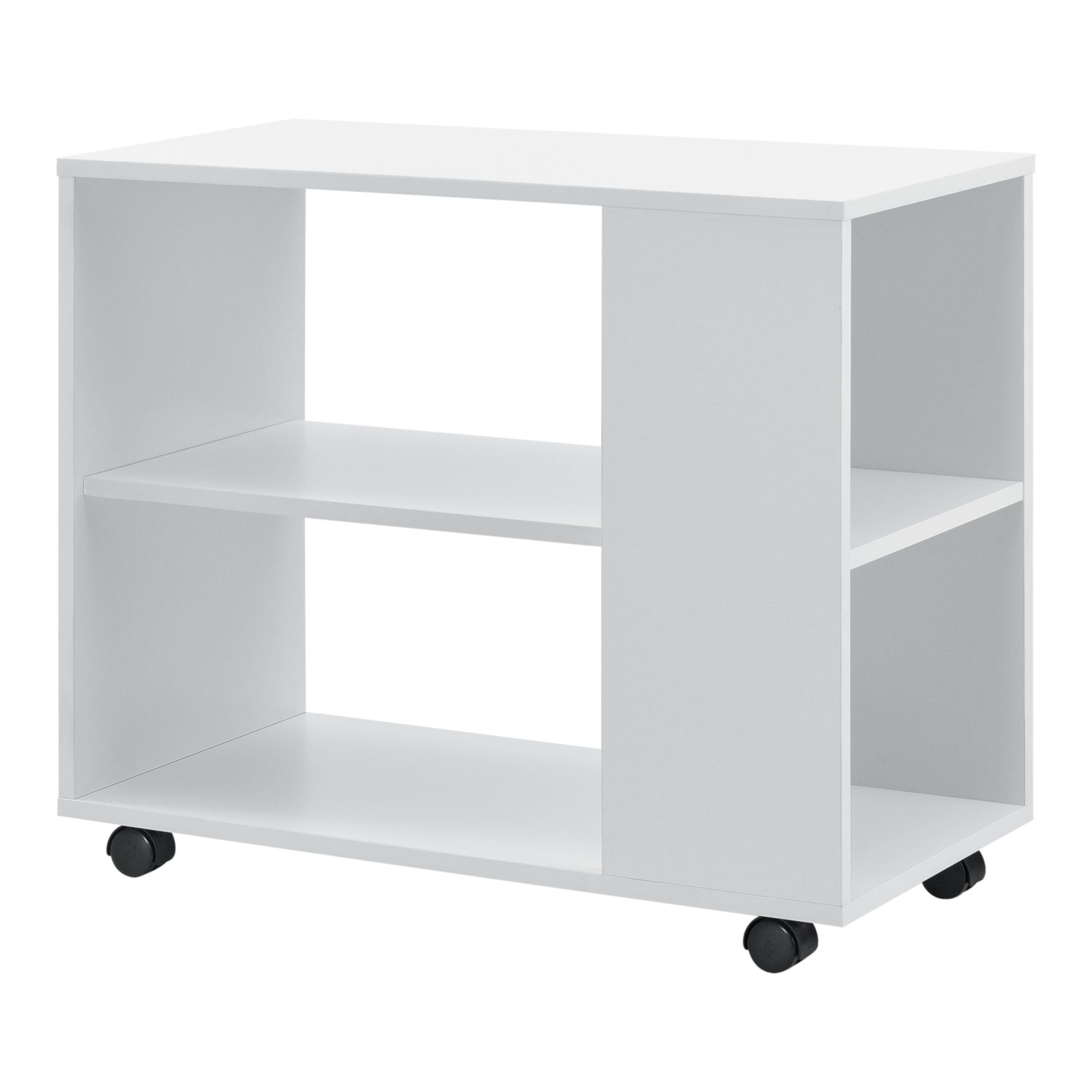 en.casa Beistelltisch, Älvdalen Couchtisch 60x70x35cm Rollbar günstig online kaufen