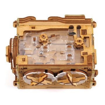 iDventure Spiel, Cluebox A-MAZ-ING SAFE - Geschenk-Puzzle-Box inkl. Murmellabyrinth, wiederverwendbar